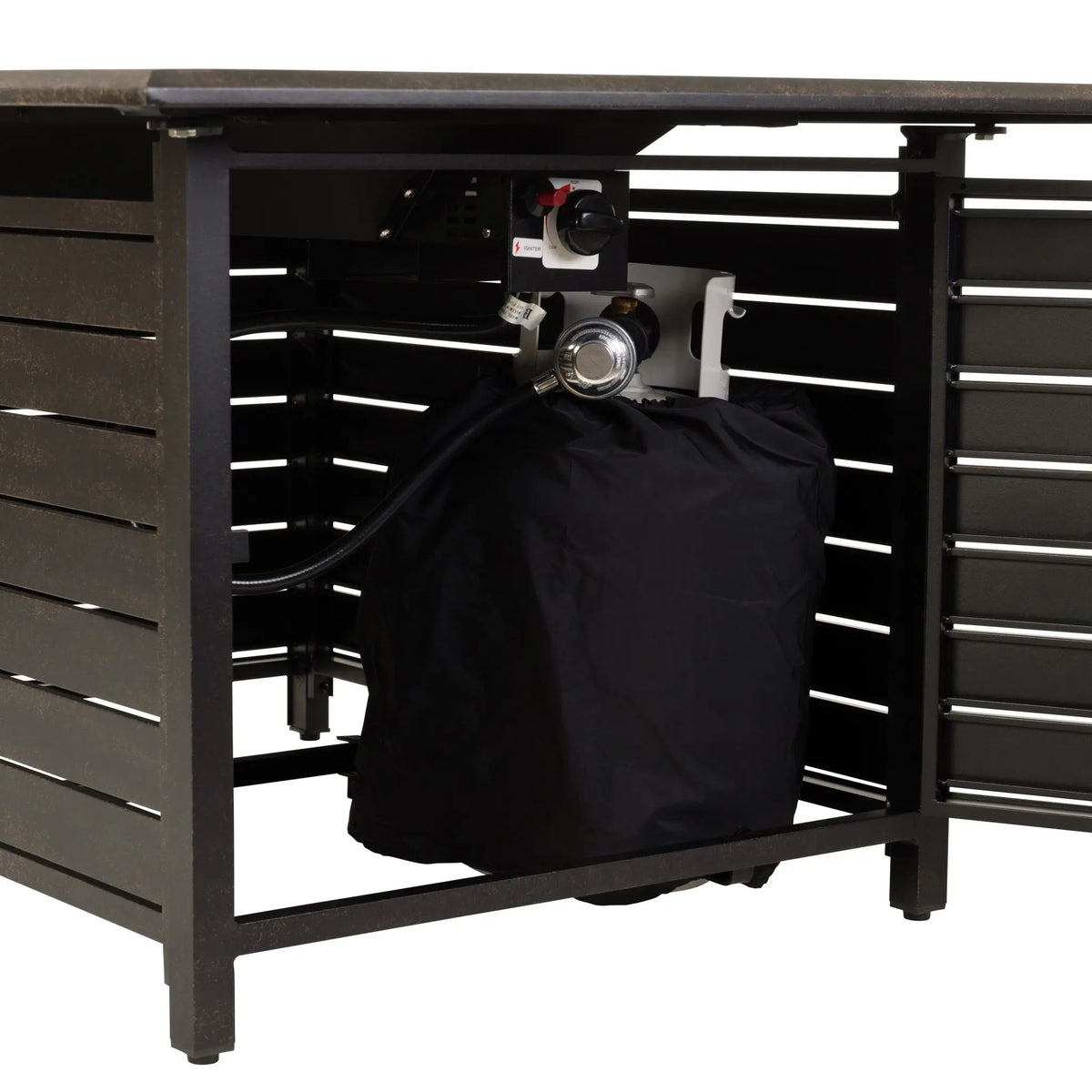 Fire Sense Longmont 48" Rectangular Aluminum Convertible Gas Fire Pit Table