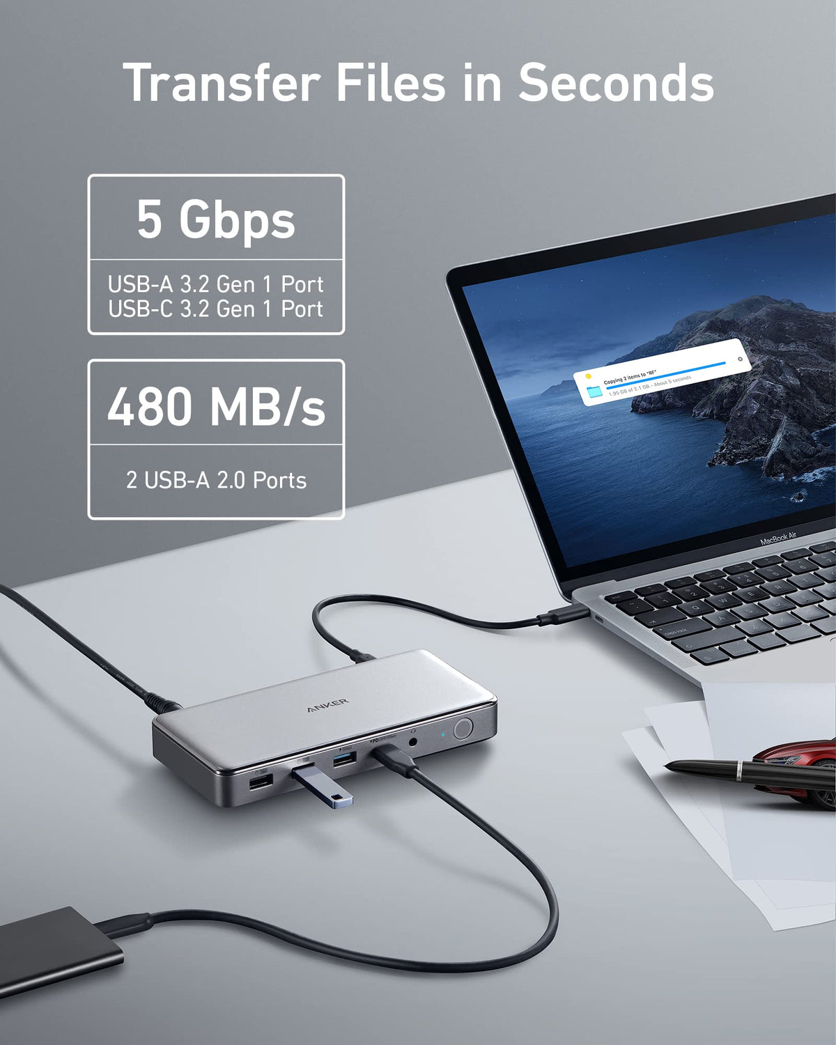 Anker 563 USB-C Docking Station (10-in-1)