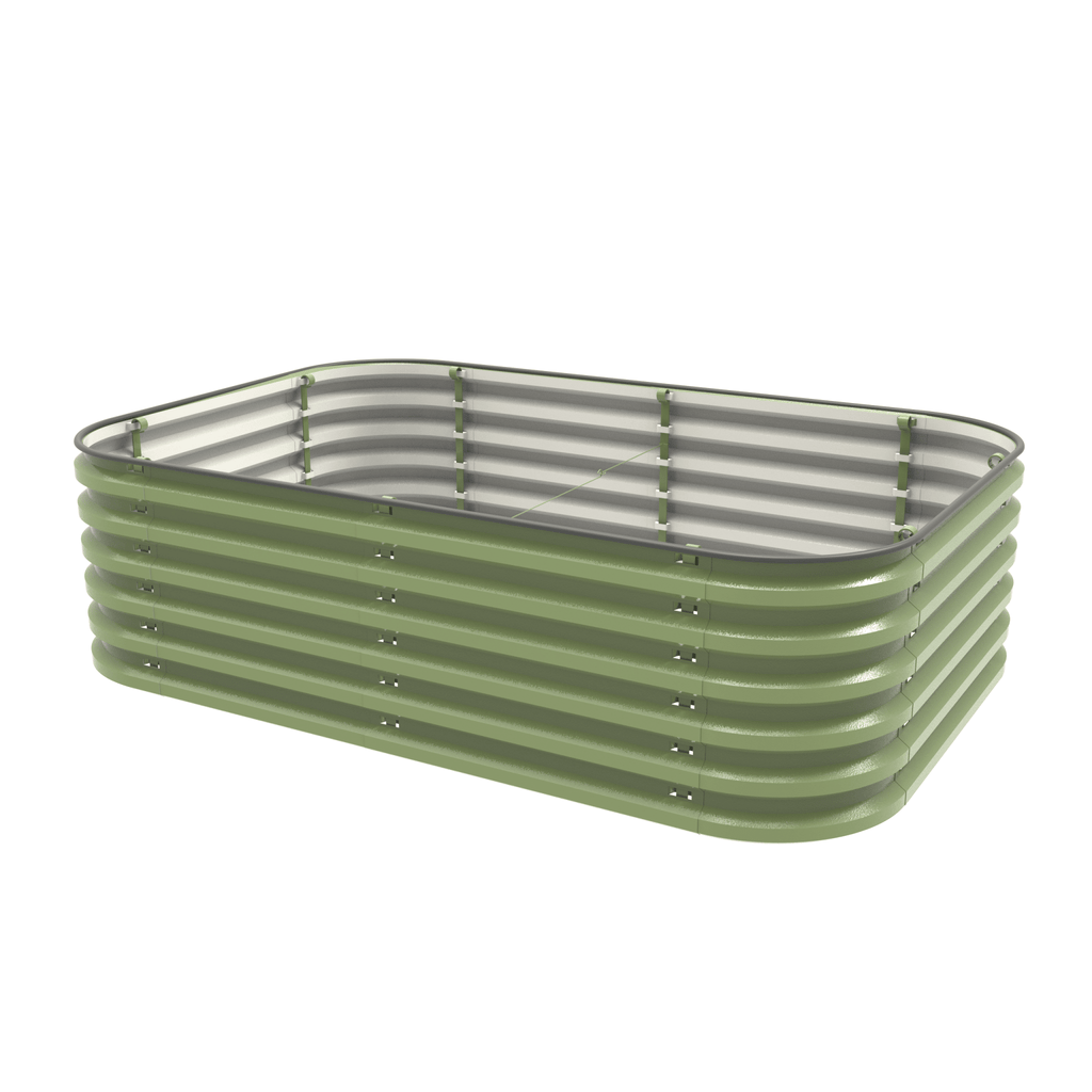 Gro-Rite Tool-Free Modular Metal Raised Garden Bed Kit