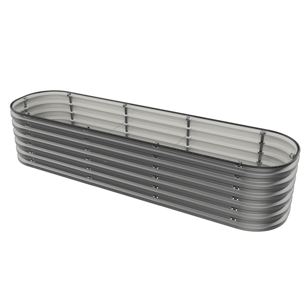Gro-Rite Tool-Free Modular Metal Raised Garden Bed Kit