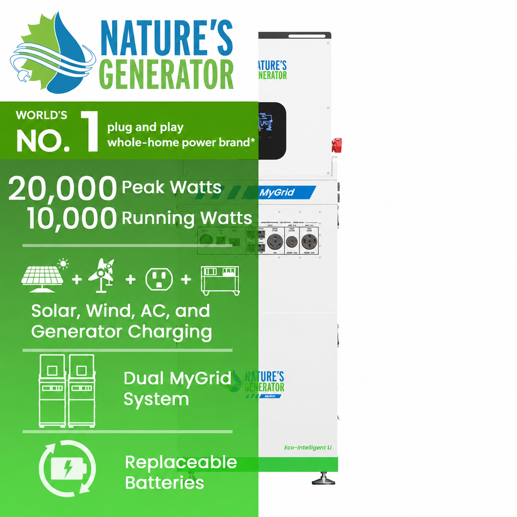 Nature’s Generator MyGrid 10K Gen 2 Battery Power System