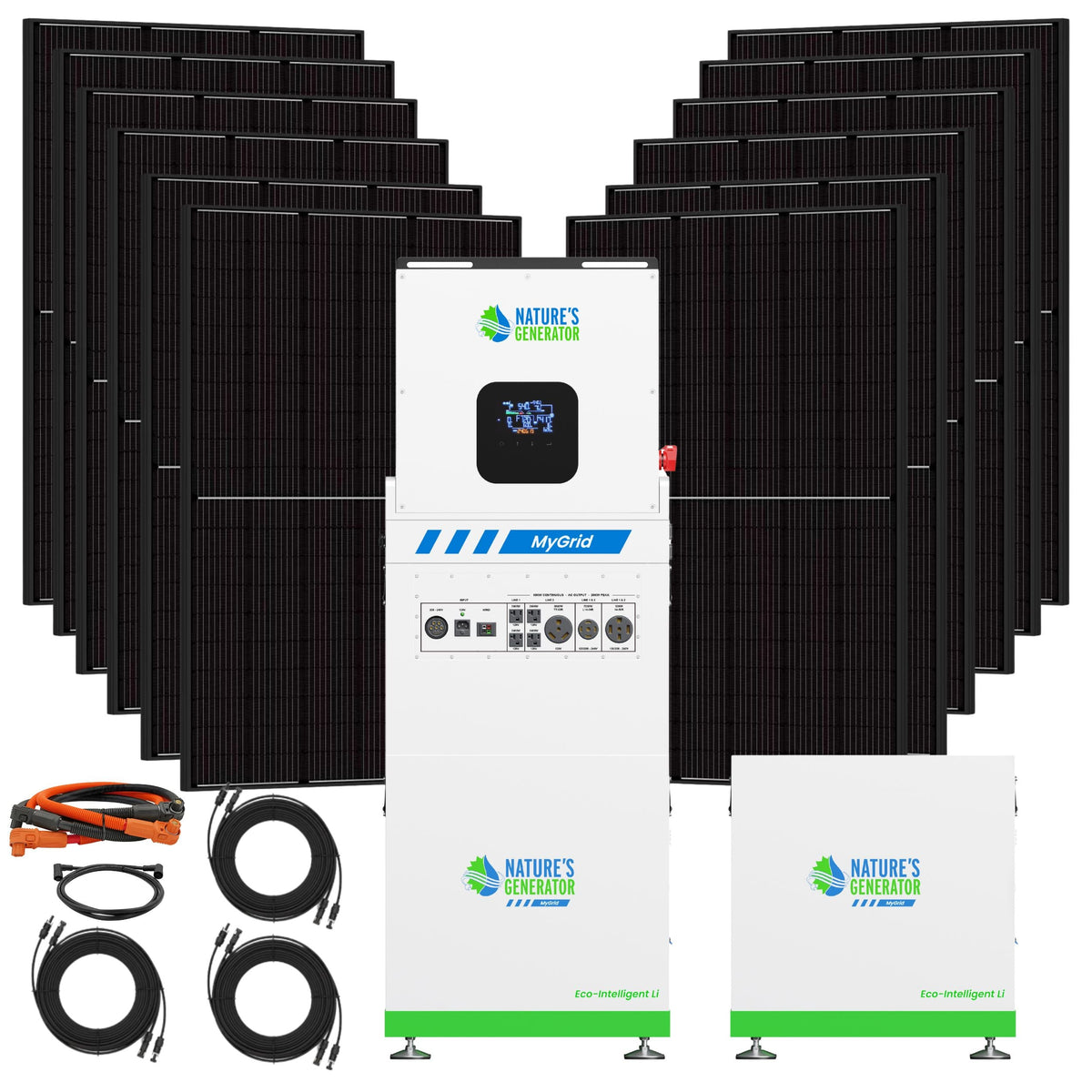 Nature’s Generator MyGrid 10K Gen 2 Solar Power Bundle