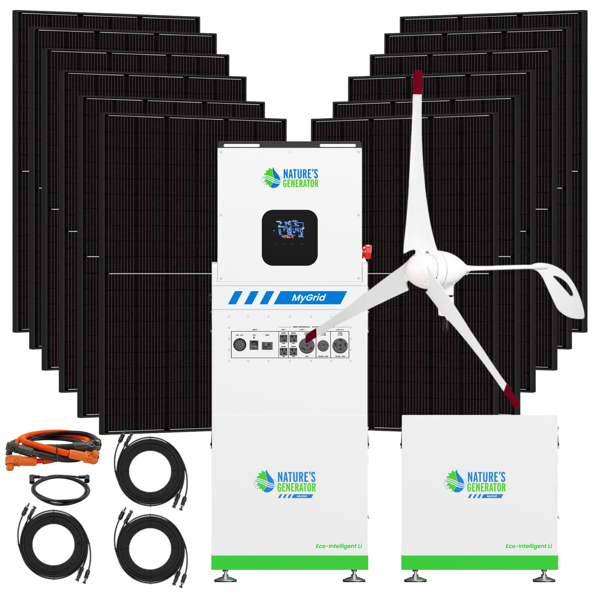 Nature’s Generator MyGrid 10K Gen 2 Solar & Wind Bundle