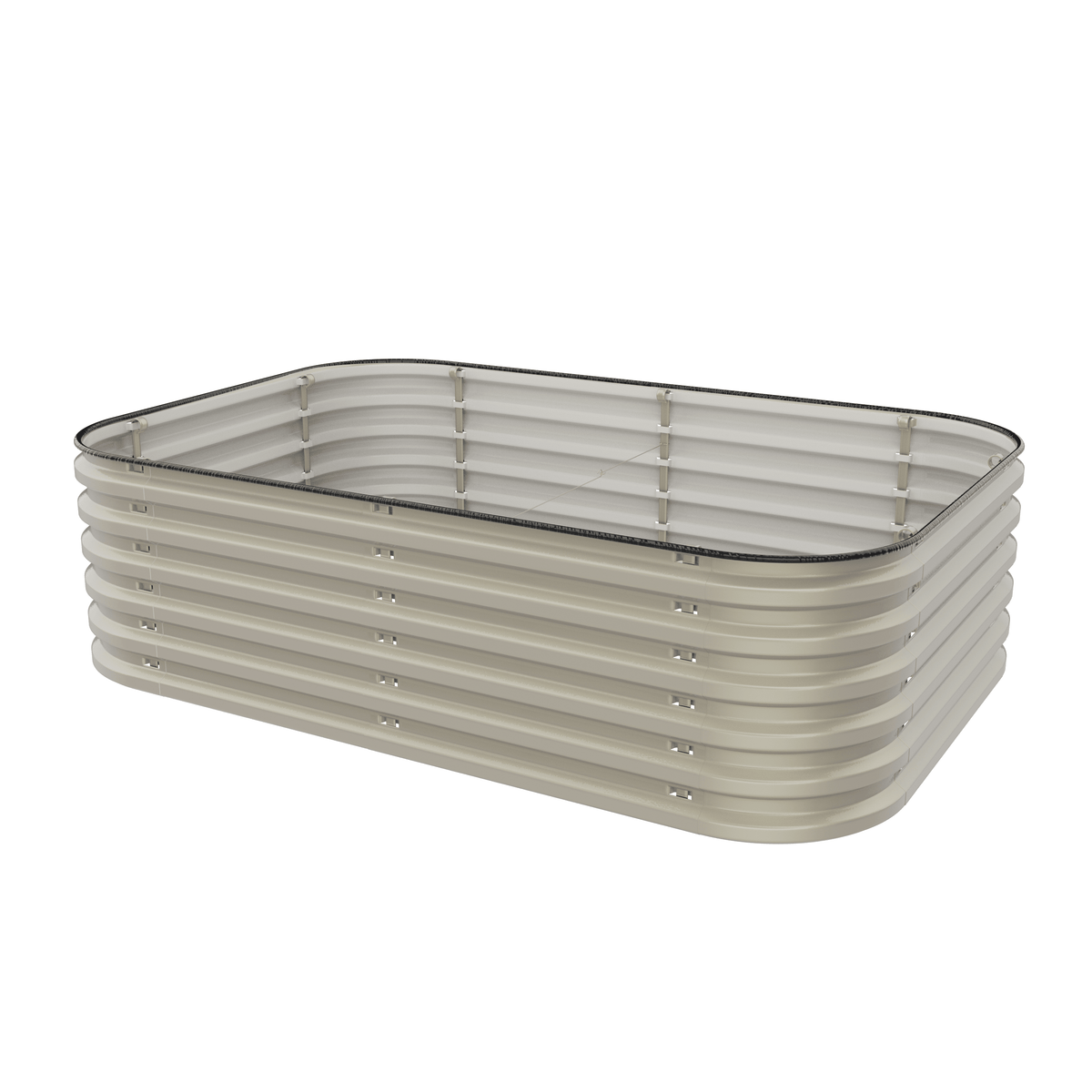 Gro-Rite Tool-Free Modular Metal Raised Garden Bed Kit