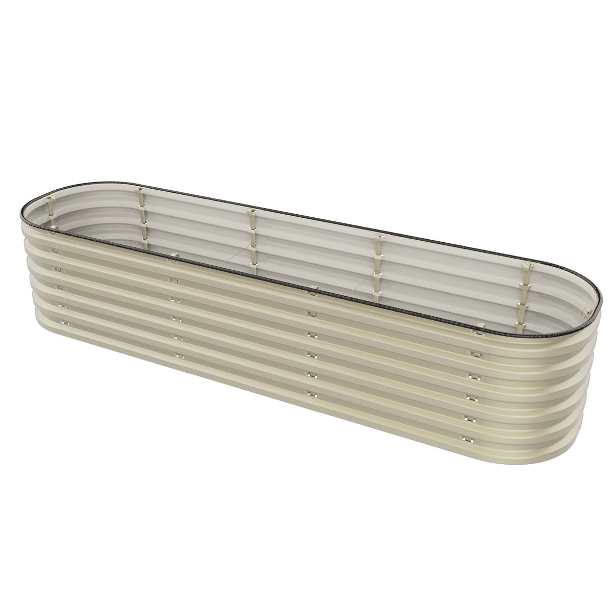 Gro-Rite Tool-Free Modular Metal Raised Garden Bed Kit