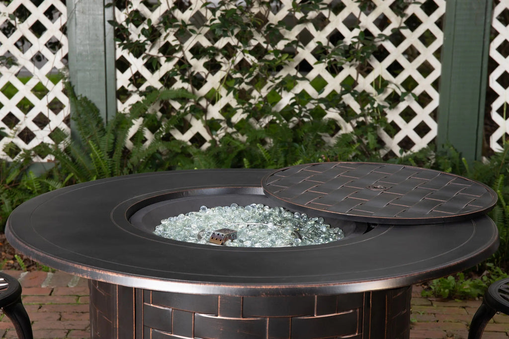 Fire Sense Perissa Woven Aluminum LPG Fire Pit