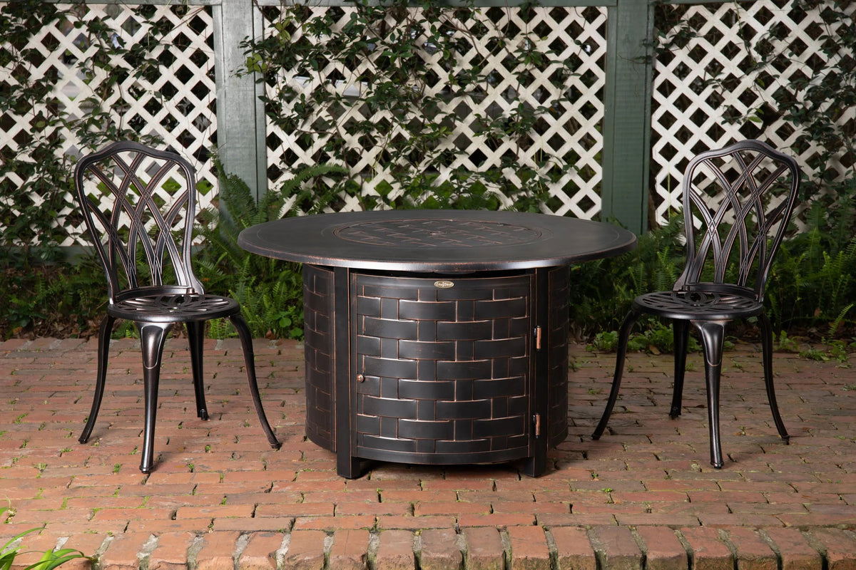 Fire Sense Perissa Woven Aluminum LPG Fire Pit