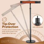 Fire Sense Pole Mounted Electric Patio Heater