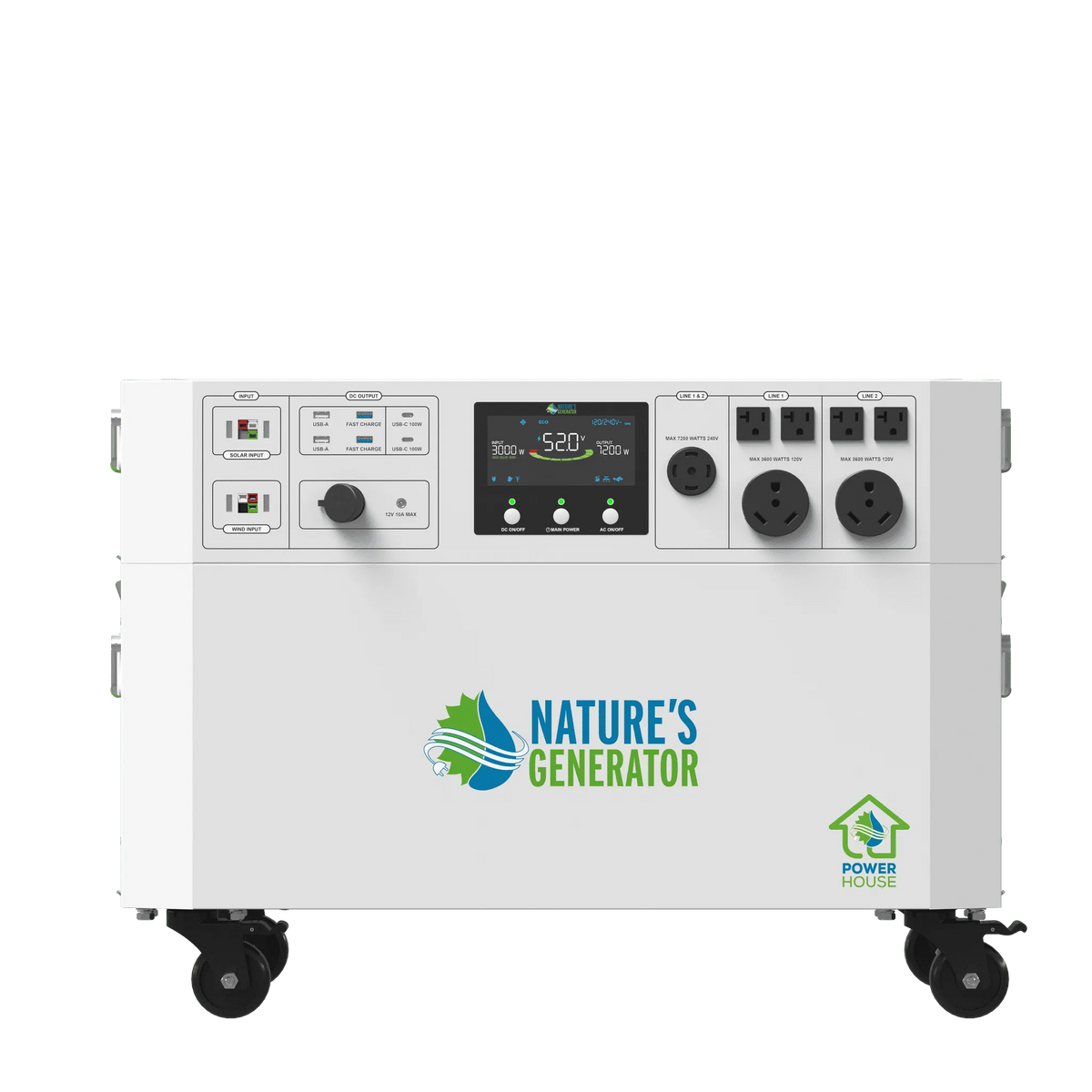 Nature’s Generator Powerhouse Gen 2 7200W Power Station