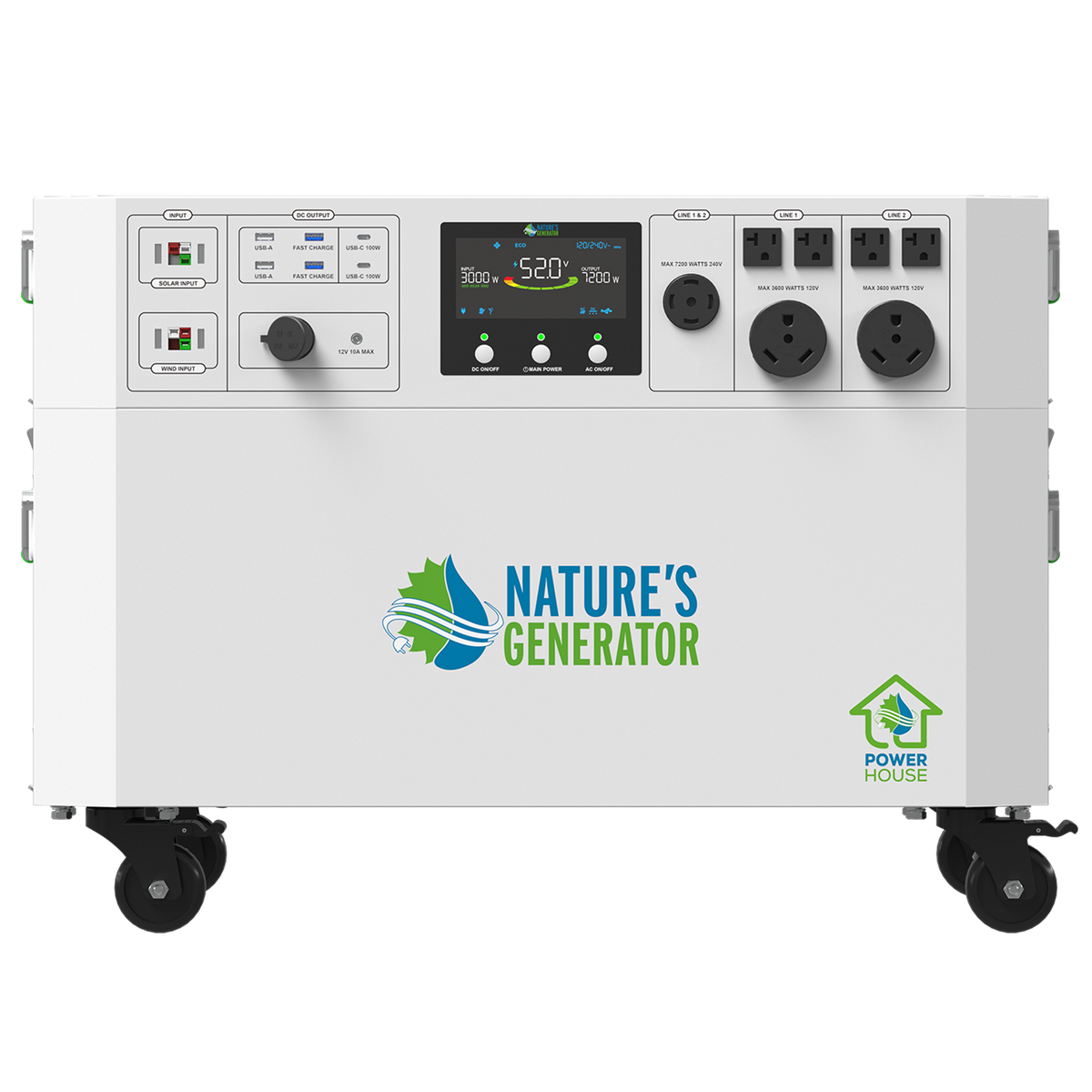 Nature’s Generator Powerhouse Gen 2 7200W Power Station