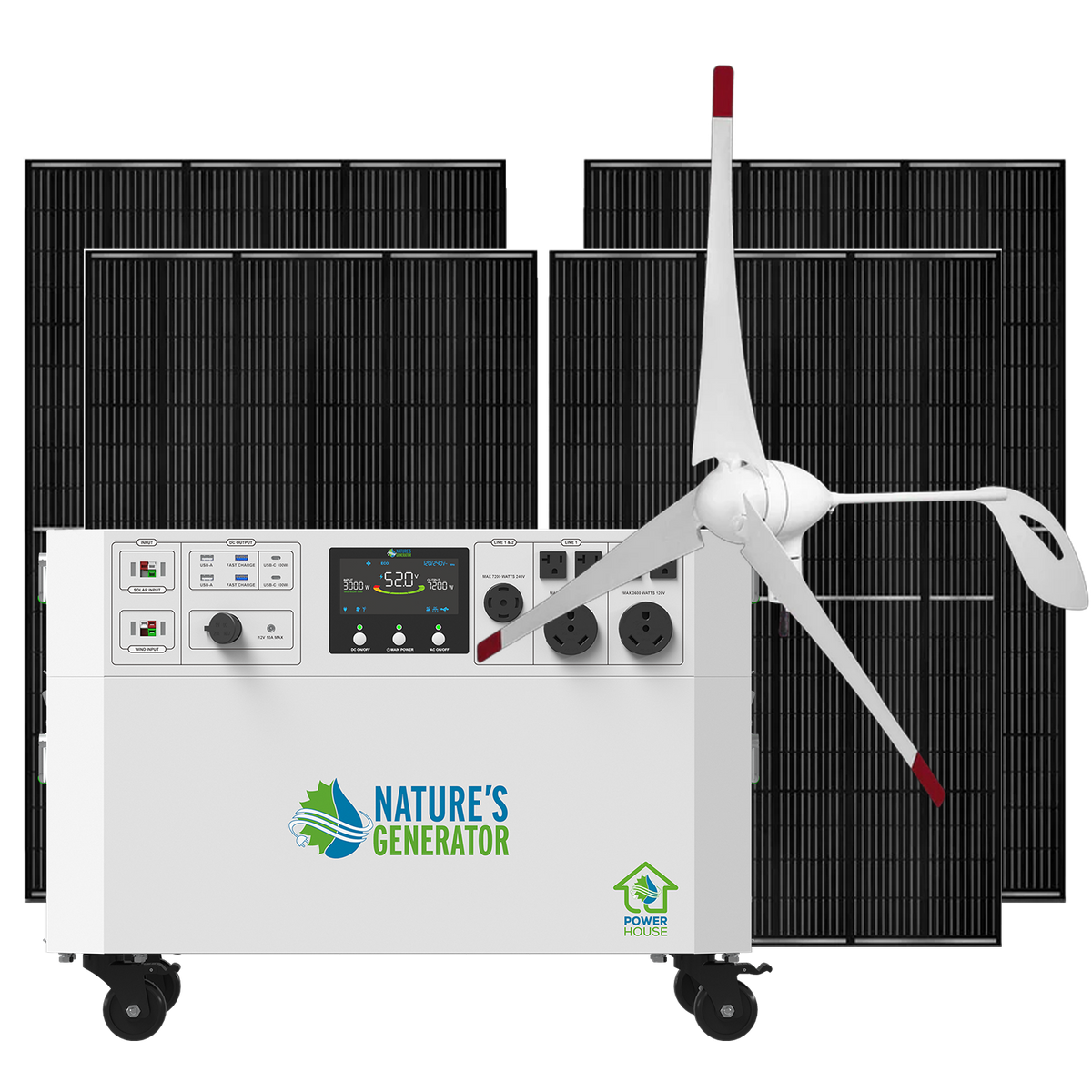 Nature’s Generator Powerhouse Gen 2 Solar & Wind Bundle