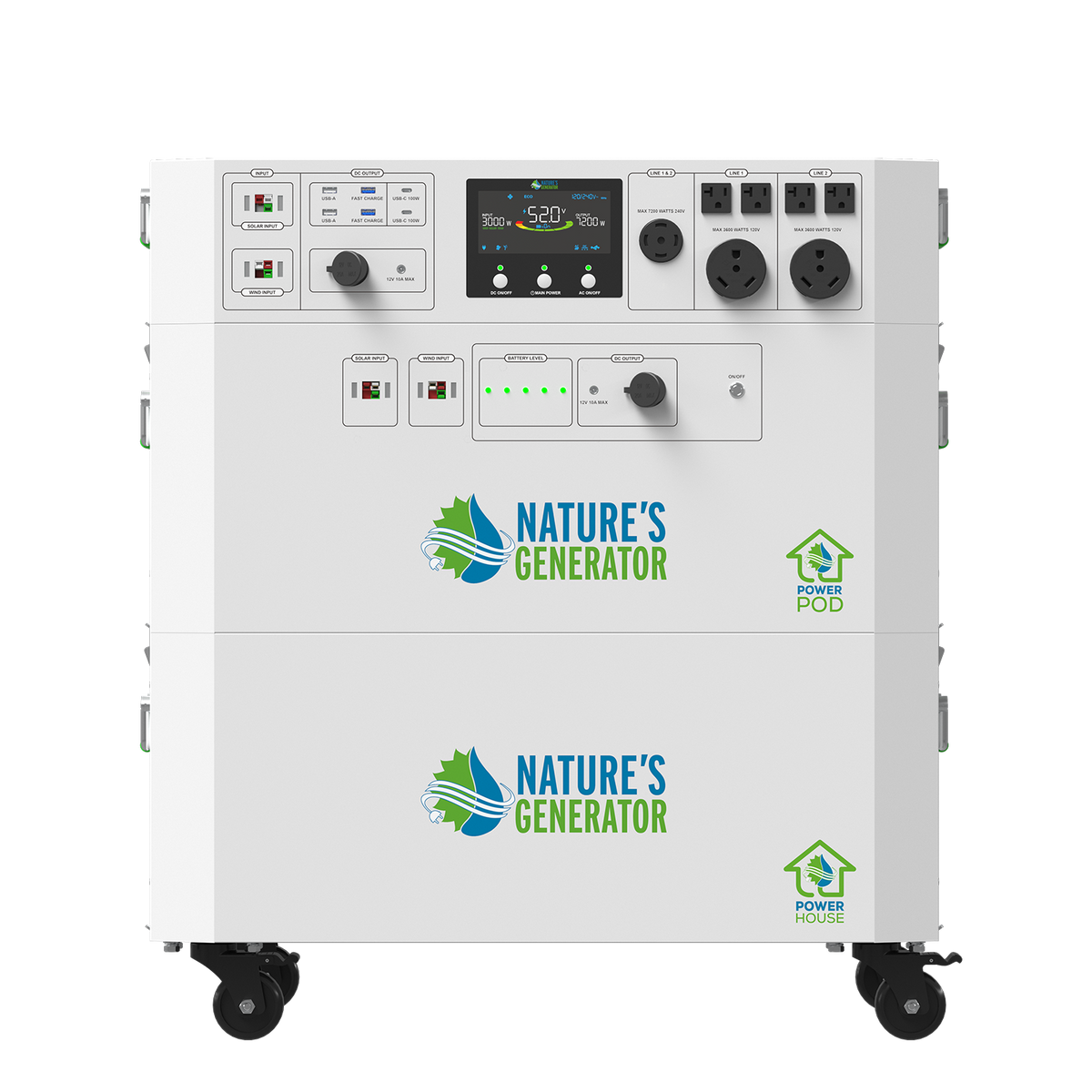 Nature’s Generator Powerhouse Gen 2 Solar & Wind Bundle