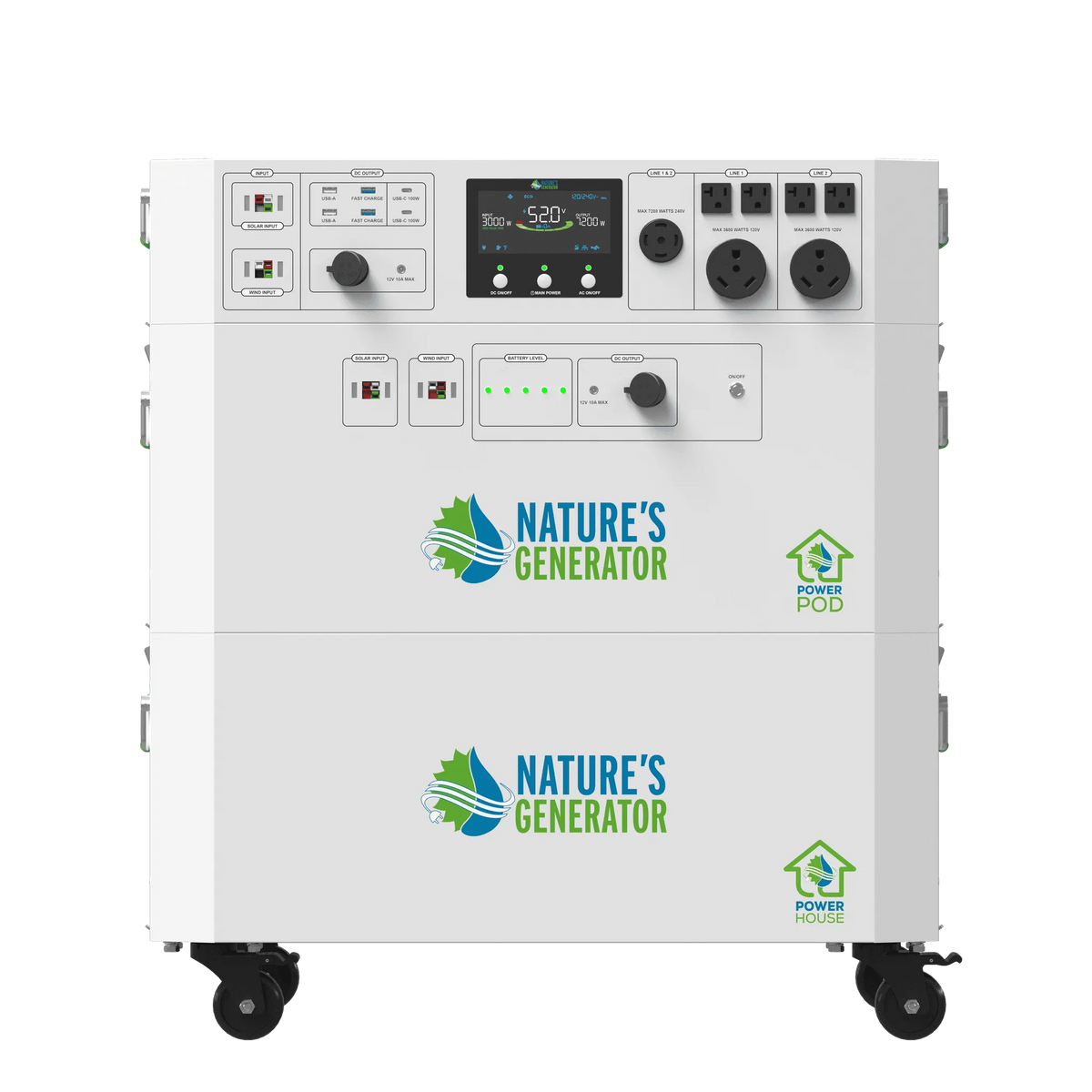 Nature’s Generator Powerhouse Gen 2 7200W Power Station