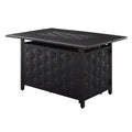 Fire Sense Preston 44" Rectangular Basketweave Aluminum Convertible Gas Fire Pit Table