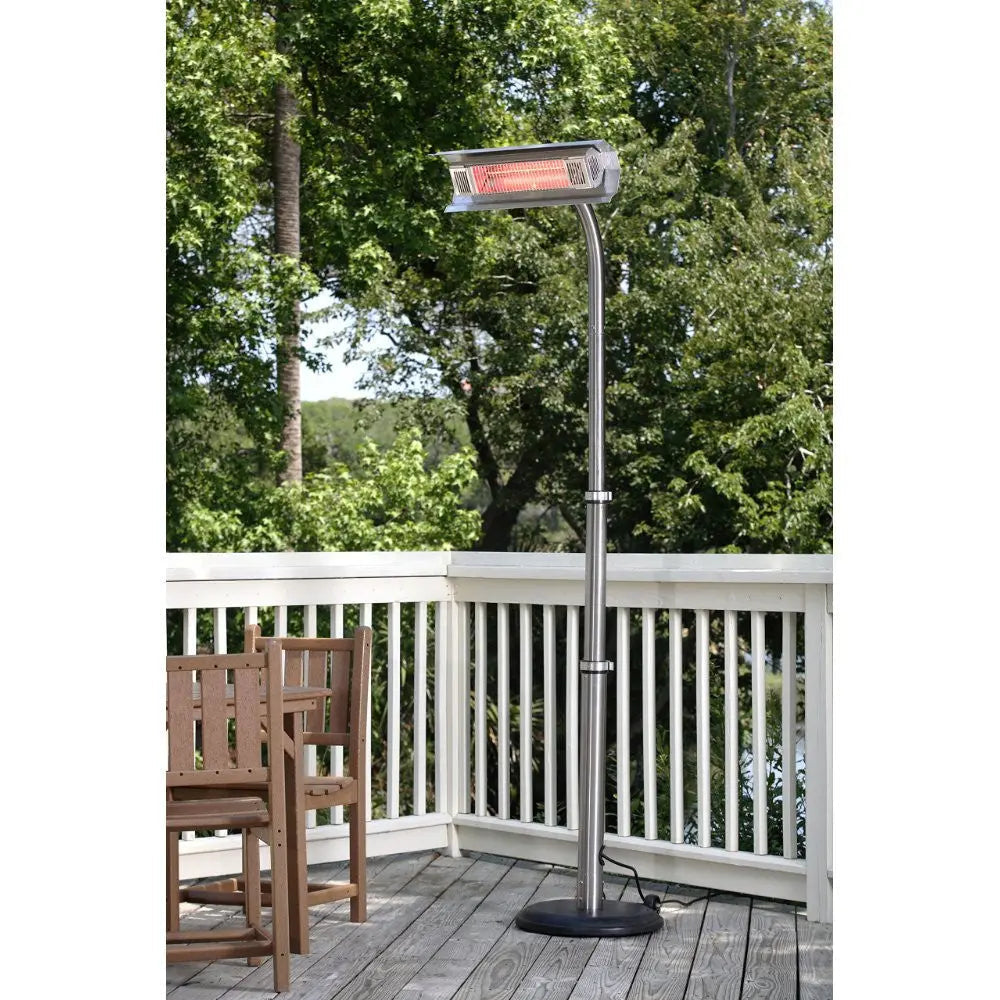Fire Sense Stainless Steel Telescoping Offset Pole Mounted Infrared Patio Heater