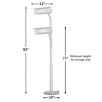 Fire Sense Stainless Steel Telescoping Offset Pole Mounted Infrared Patio Heater