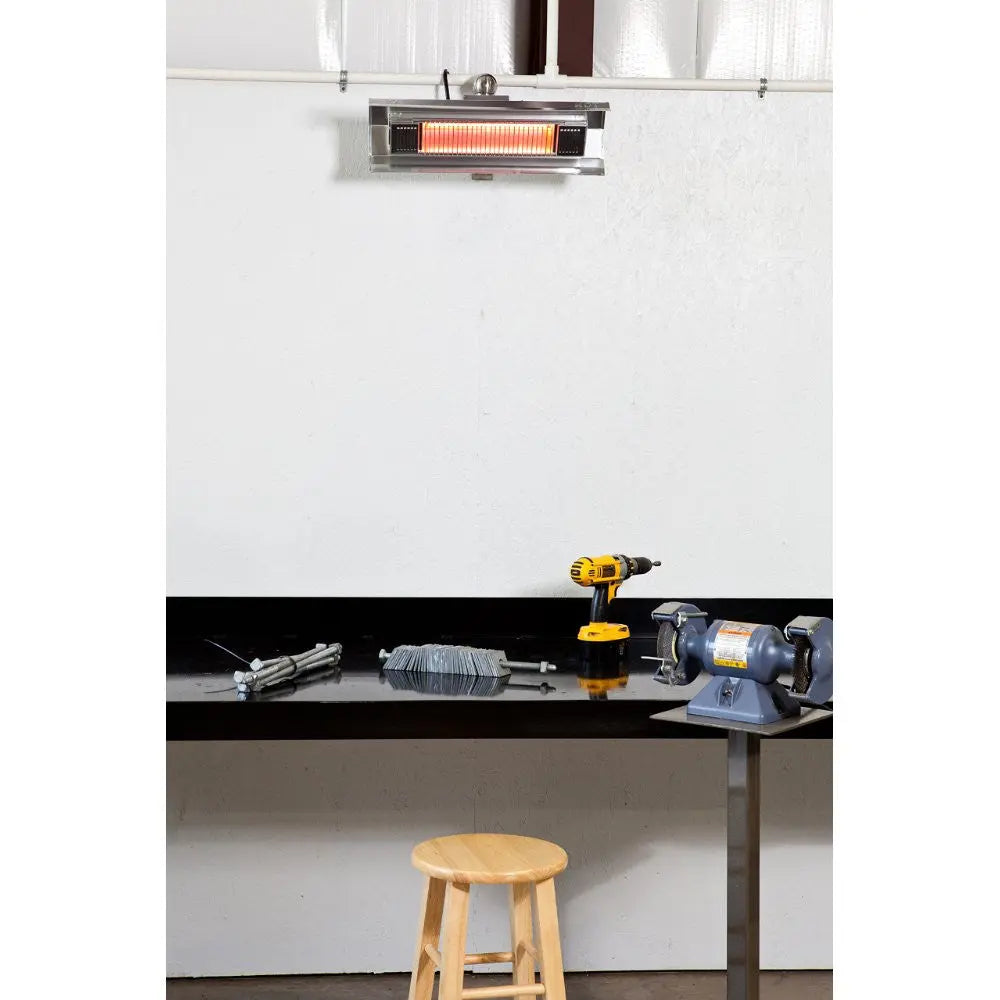 Fire Sense Stainless Steel Wall Mounted Infrared Patio Heater