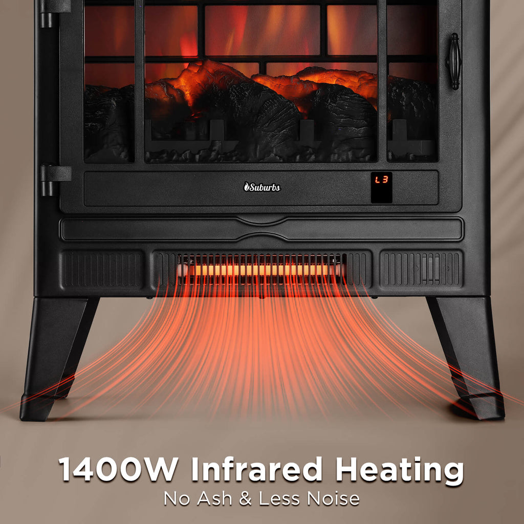 TURBRO Suburbs TS25 Wi-Fi Electric Fireplace Stove