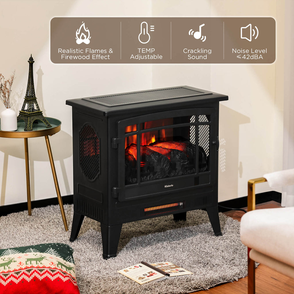 TURBRO Suburbs TS25 Wi-Fi Electric Fireplace Stove
