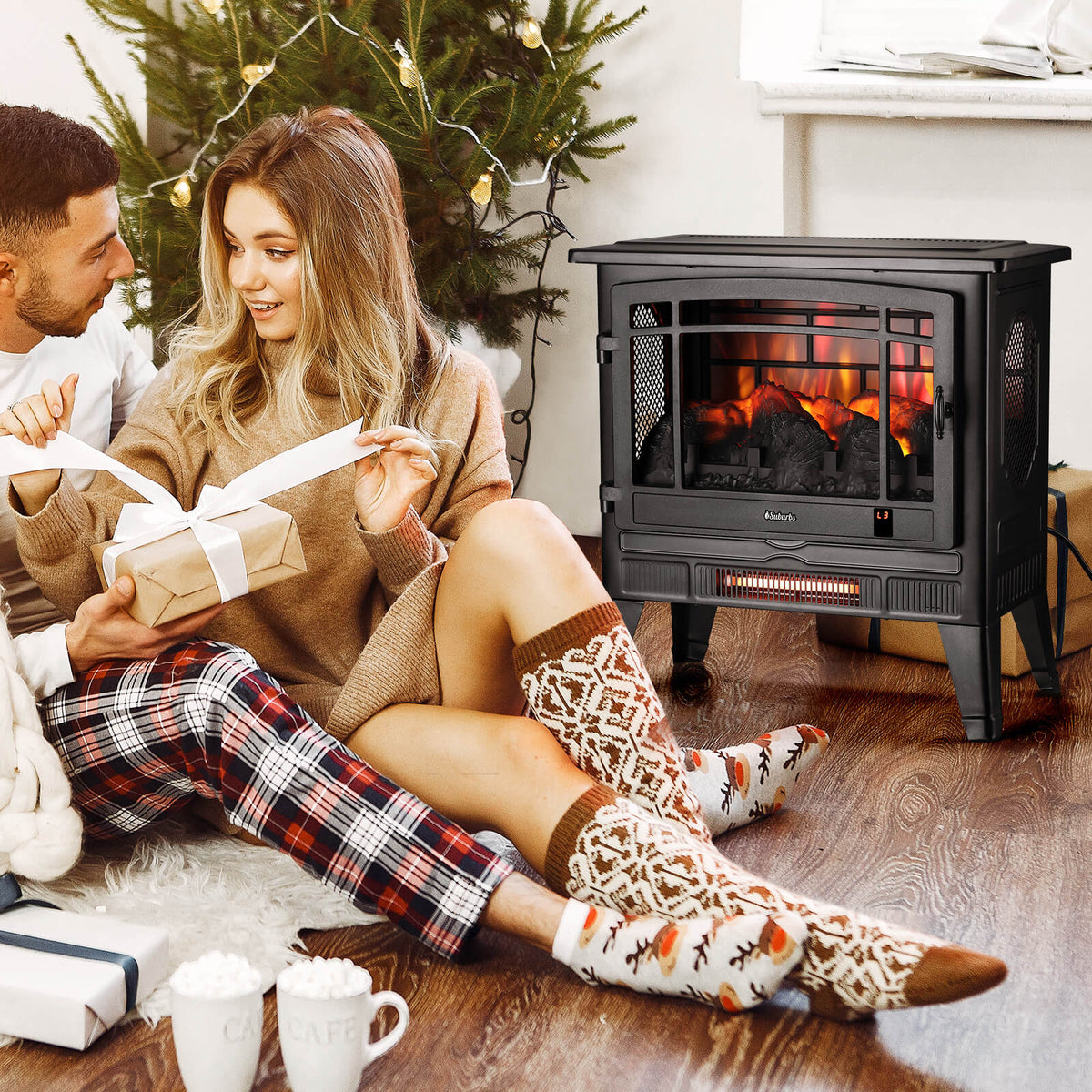 TURBRO Suburbs TS25 Wi-Fi Electric Fireplace Stove