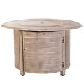 Fire Sense Thatcher Driftwood Round Aluminum LPG Fire Pit