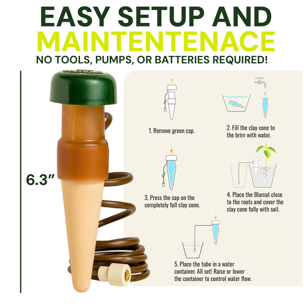 Blumat Classic Watering Cones with Adapters