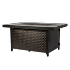 Fire Sense Weyland Rectangle Aluminum LPG Fire Pit