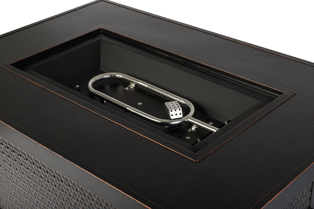 Fire Sense Weyland Rectangle Aluminum LPG Fire Pit