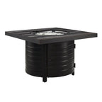 Fire Sense Yorke 40" Square Aluminum Convertible Gas Fire Pit Table