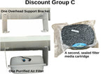 Purrified Air Purifier, Extra Filter & Overhead Bracket Bundle