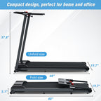2.5 HP Folding Treadmill with 6% Incline & Bluetooth Audio
