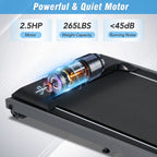 2.5 HP Folding Treadmill with 6% Incline & Bluetooth Audio