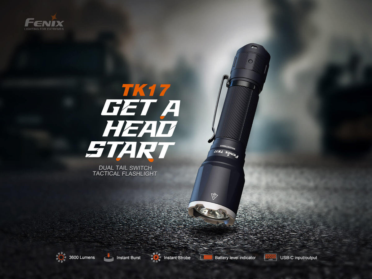 Fenix TK17 Rechargeable 3600-Lumen Flashlight