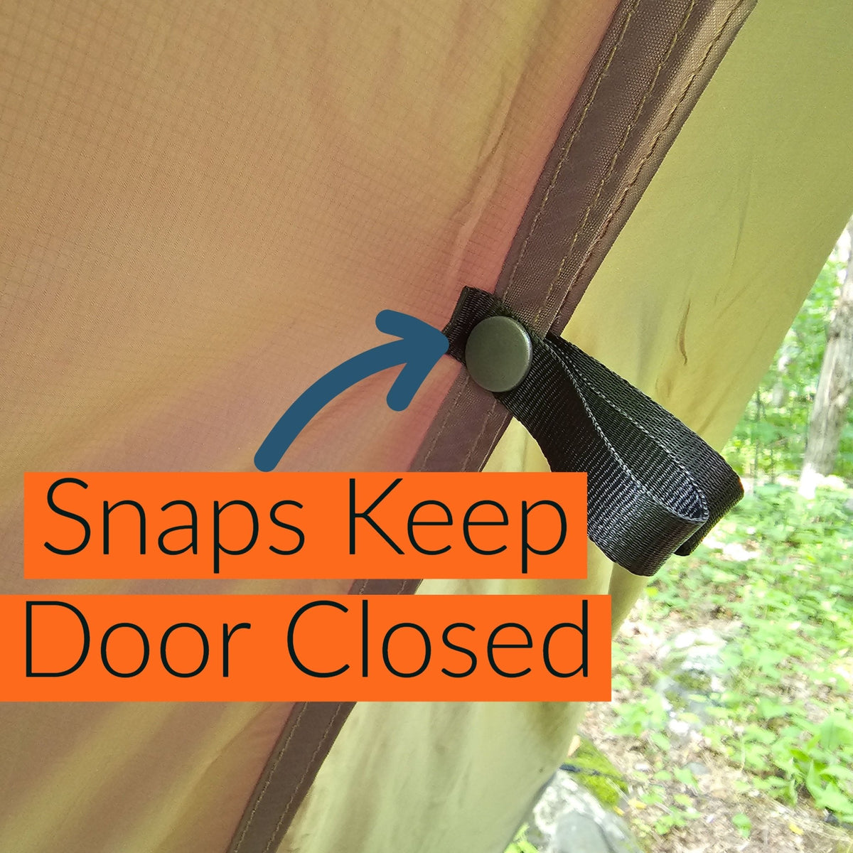 Hideaway 12-Foot Hammock Tarp with Storm Doors