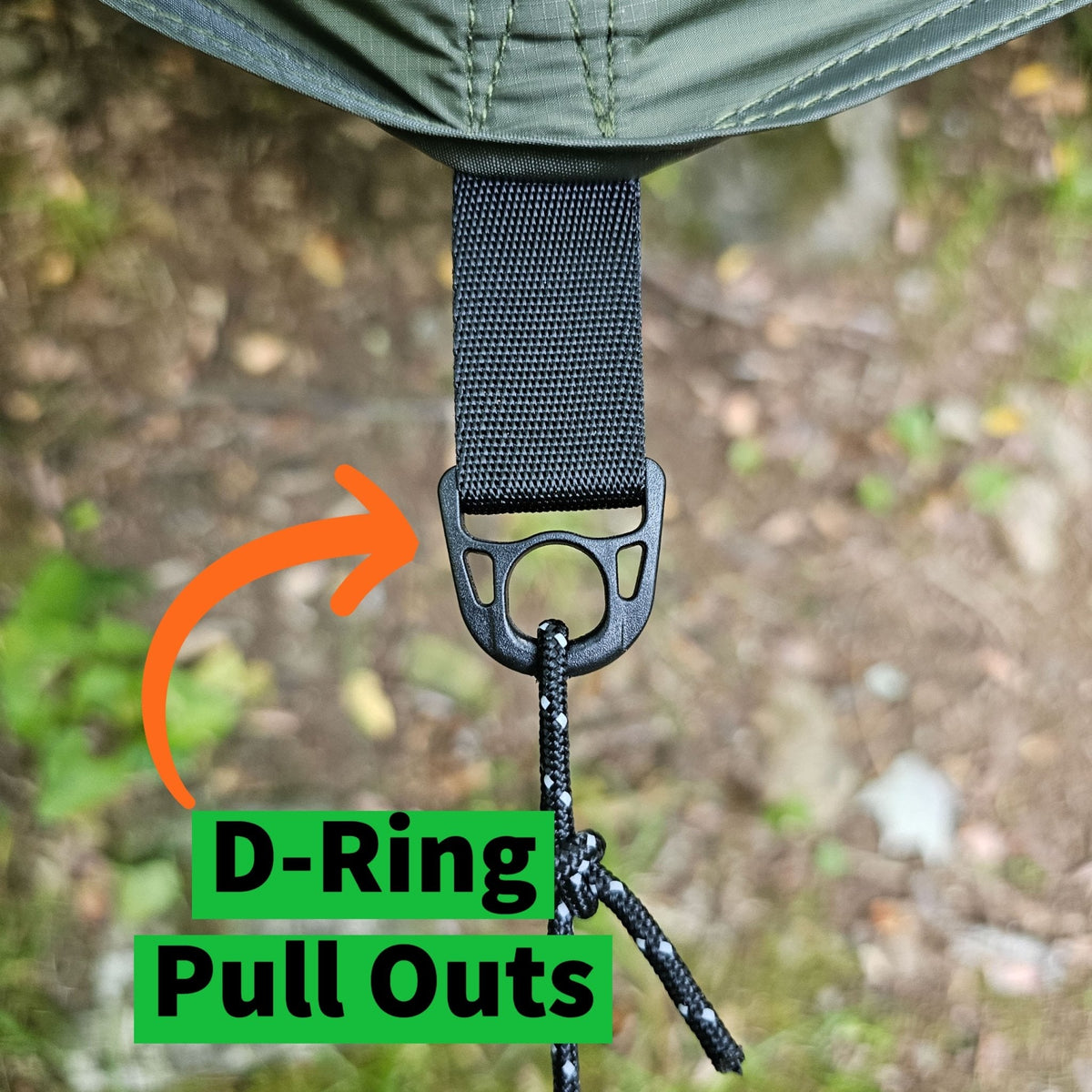 Hideaway 12-Foot Hammock Tarp with Storm Doors