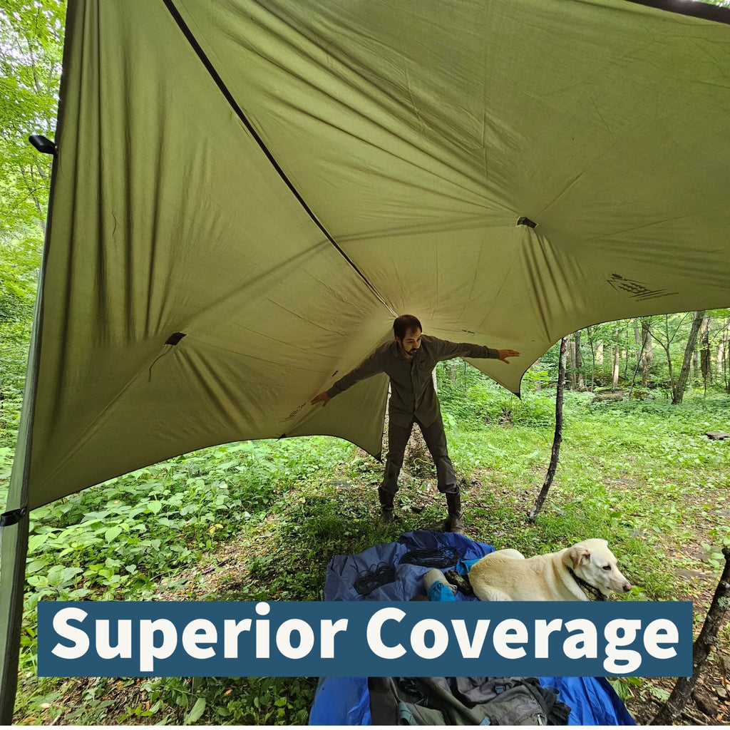 Hideaway 12-Foot Hammock Tarp with Storm Doors