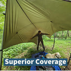 Hideaway 12-Foot Hammock Tarp with Storm Doors