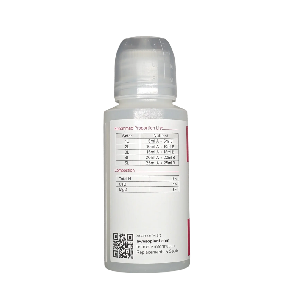 Aquager A+B Hydroponic Nutrient Refill — 4 Bottles