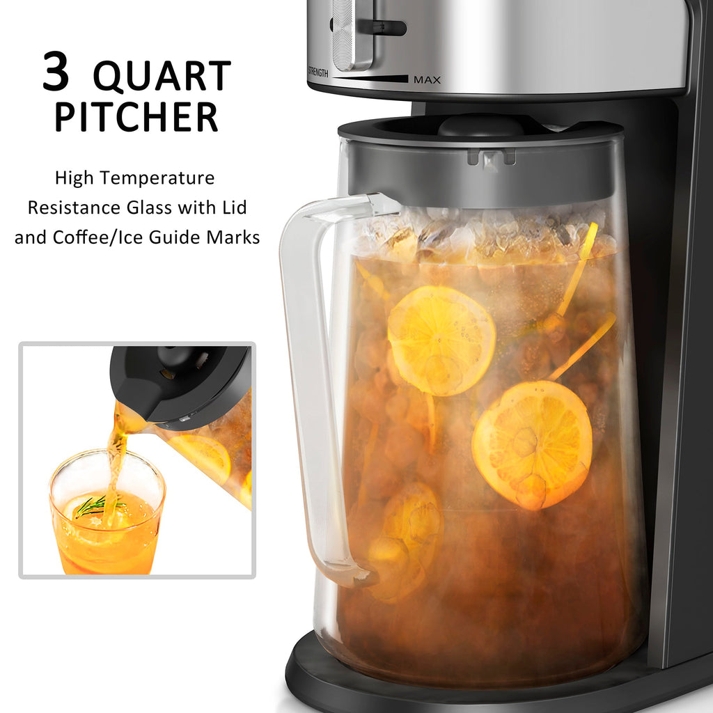 Wirsh Iced Coffee & Tea Maker with Glass Pitcher